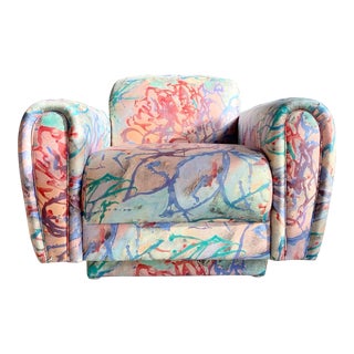1980s Postmodern Lounge Chair by Directional Furniture For Sale