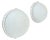 Metal and Glass Wall or Ceiling Lights from Glashütte Limburg, Germany, 1980, Set of 2 For Sale