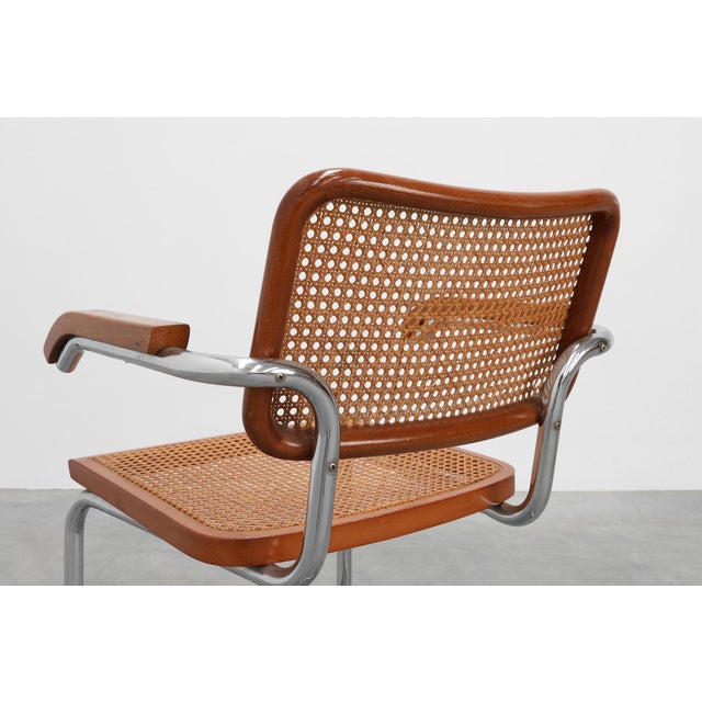 Wood Bauhaus Armchair in tubular Steel, wood and Rattan, 1920s For Sale - Image 7 of 18