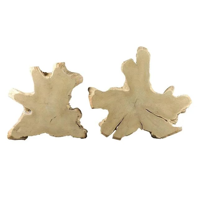 Contemporary Woodbridge Furniture Teak Top Nesting Tables - Set of 2 For Sale - Image 3 of 4