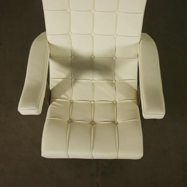 Metal Armchair in Foam Leatherette and Metal, Italy, 1960s For Sale - Image 7 of 13