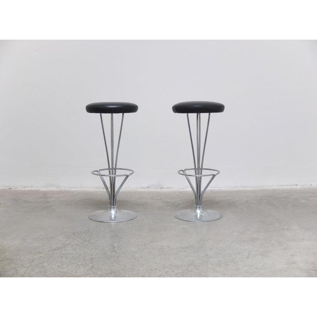 Danish Modern Bar Stools by Piet Hein for Fritz Hansen, 1960s, Set of 2 For Sale - Image 13 of 13
