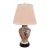 Vintage Chinoiserie Asian Porcelain Dragon Table Lamp With Pleated Shade – 28” For Sale