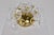 Metal Sputnik Dandelion Ceiling Light in Glass and Brass, 1960s For Sale - Image 7 of 8