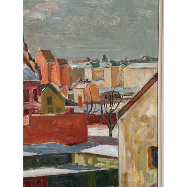 Bertil Lundqvist, Landscape, 1950s, Oil Painting on Panel, Framed For Sale - Image 13 of 18