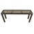Brutalist Vintage Brutalist Iron, Brass & Wood Console Table W/ Thick Beveled Glass Insert For Sale - Image 3 of 18