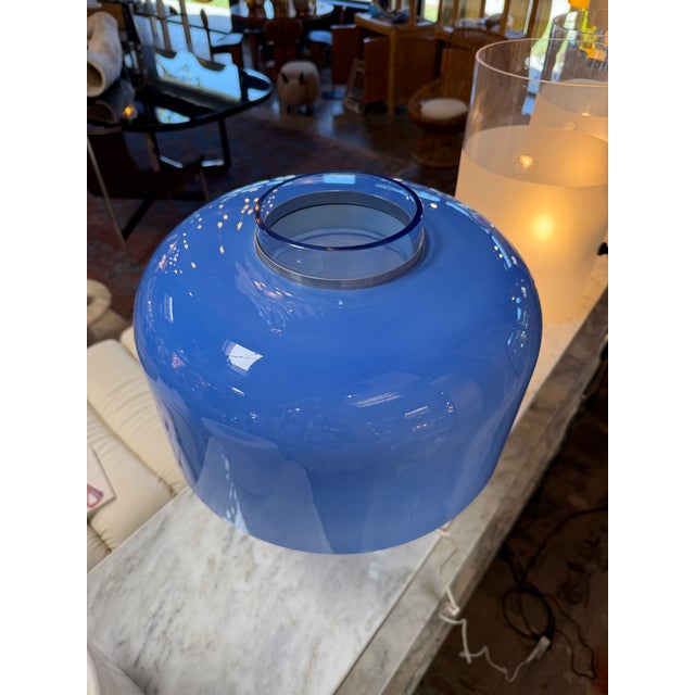 Modern 1970s Lt226 Murano Glass Table Lamp by Carlo Nason for Mazzega, Italy For Sale - Image 3 of 9