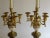 Late 19th Century 19th. Century Antique French Gilded Ormolu Bronze & Marble Lamps With Putti Cherub Figures & Candelabrum - Pair For Sale - Image 5 of 13
