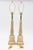 Vintage Maison Bagues Glass Table Lamps With Gold Inclusions and Brass, Pair Of, 1940's For Sale - Image 12 of 13