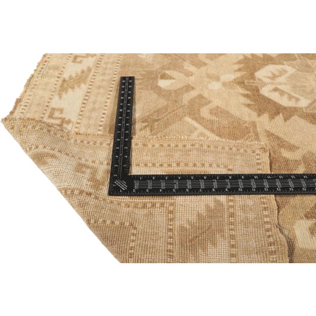 Late 20th Century Earth-Tone Vintage Turkish Kars Rug - 05'06 X 11'00 For Sale - Image 5 of 8