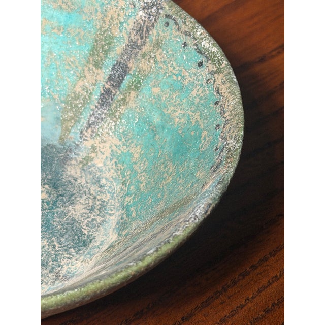 Seljuk Turquoise Glazed Pottery Bowl For Sale - Image 10 of 15