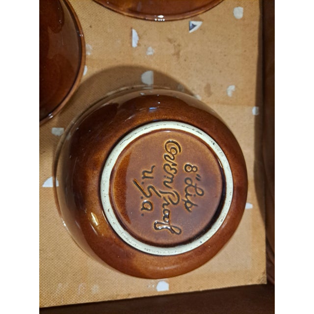 Ceramic 1980s Mid-Century McCoy Pottery Mixing Bowl Set- 3 Pieces For Sale - Image 7 of 9