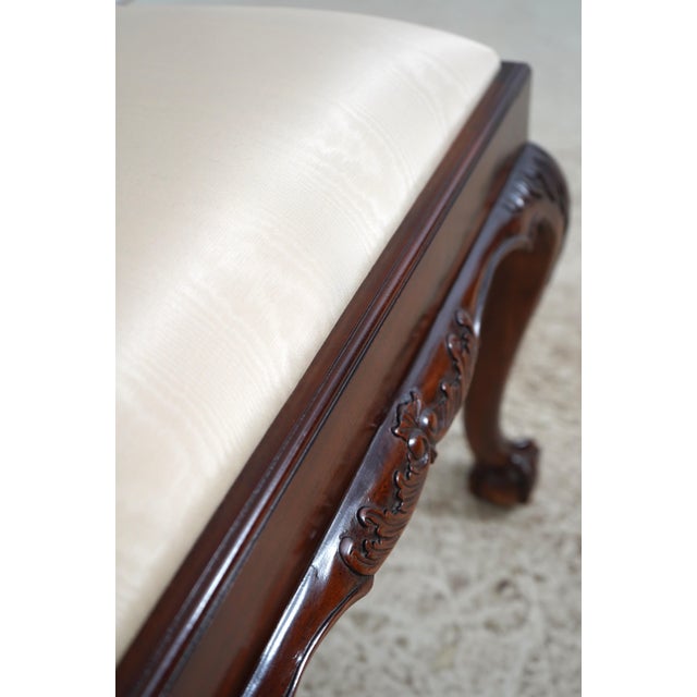 Set of 10 Maitland Smith Mahogany Dining Room Chairs For Sale - Image 16 of 18