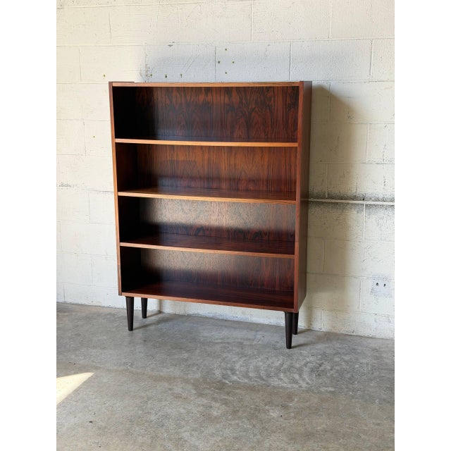 Brown Viby J Rosewood Open Shelf Bookcase Unit Danish Mid-Century Modern 1960s For Sale - Image 8 of 10
