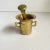 Vintage Brass Mortar & Pestle Apothecary Spice Crusher Small Petite Miniature Size For Sale - Image 4 of 10