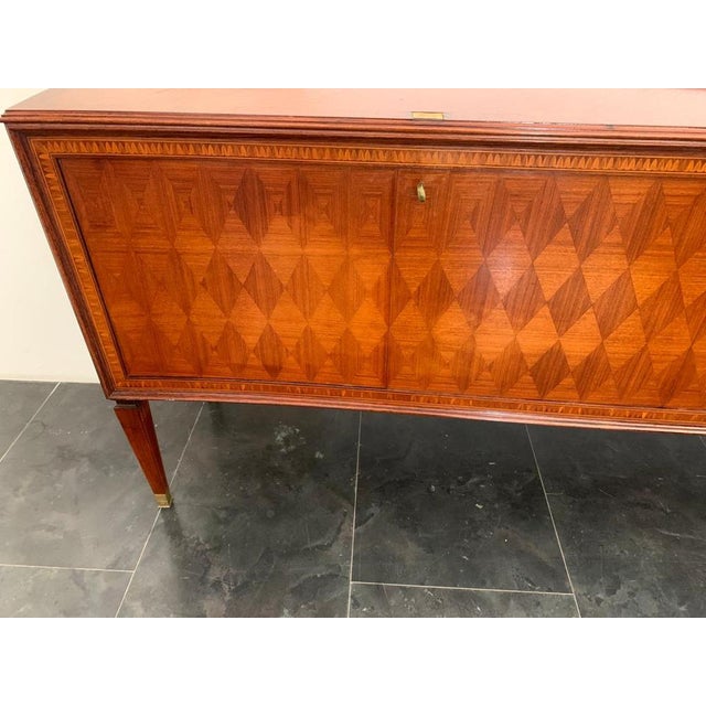 Paolo Buffa Inlaid Credenza attributed to Paolo Buffa for La Permanente Mobili Cantù, 1950s For Sale - Image 4 of 14
