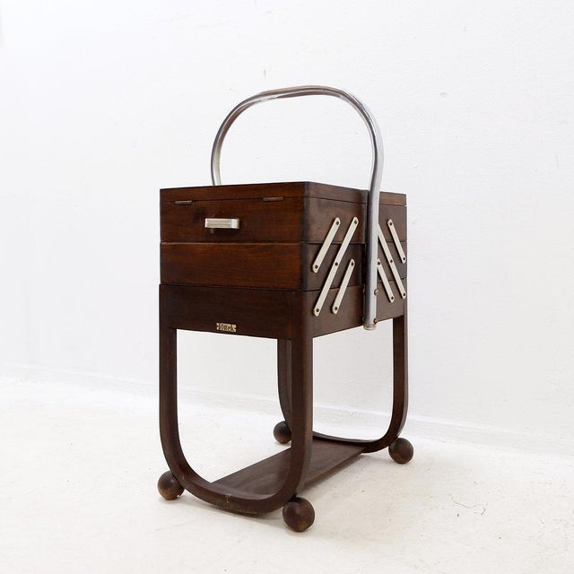 Sewing Box by Belgian Brand Torck Creator: Torck (Manufacturer) Dimensions: 47x40cm H:60 cm - Total Height: 80 cm Style:...