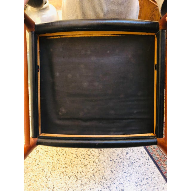 Teak & Leather Dining Chair by N.O. Møller for J.L. Møllers, 1950s, in Good conditions. Designed 1950 to 1959 This piece...