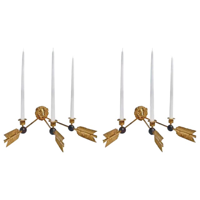 Russian First Empire Period Ormolu Sconces- Pair For Sale