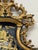 Wood Large Hand Painted Chinoiserie Black Lacquer & Gold Gilt Mirror With Carved Rococo Crest For Sale - Image 7 of 8