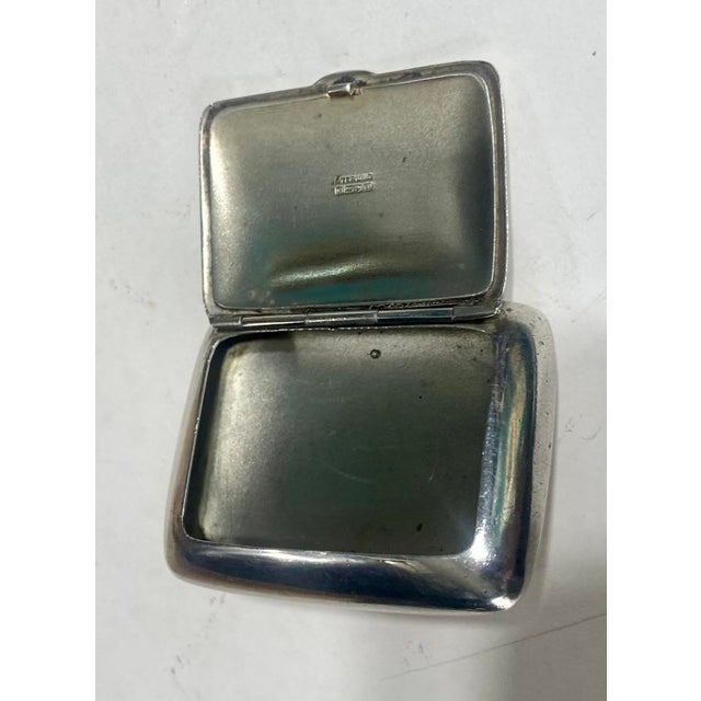 1930s Sterling Silver Pill Box Circa 30s For Sale - Image 5 of 5