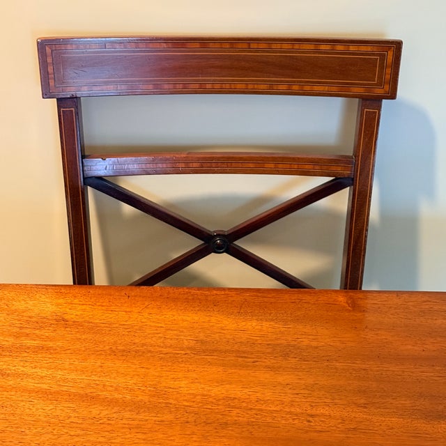 Early 20th Century Early 1900s Flip Top Game Table & Chairs For Sale - Image 5 of 11