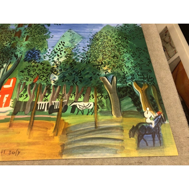 Artist: Raoul Dufy Title: Paddock-Deauville Year: 1960 Signed: No Medium: Lithograph Paper Size: 24.5 x 39 inches ( 62 x...