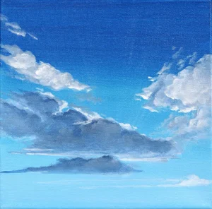 "Celestial" Contemporary Skyscape Acrylic Painting by Nichole McDaniel