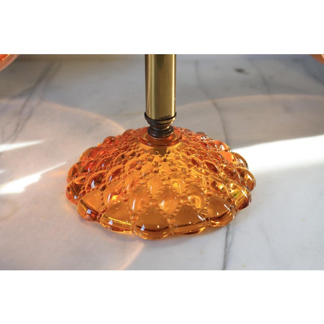 Metal Vintage Copper & Brass Kitchen Scale W/ Amber Glass For Sale - Image 7 of 12