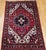 Vintage Heriz Rug, Hand-Knotted Wool, Geometric Medallion Pattern, Red & Ivory, 3x5 For Sale - Image 9 of 17