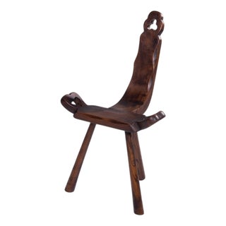 Brutalist Spanish Chair, 1960s For Sale