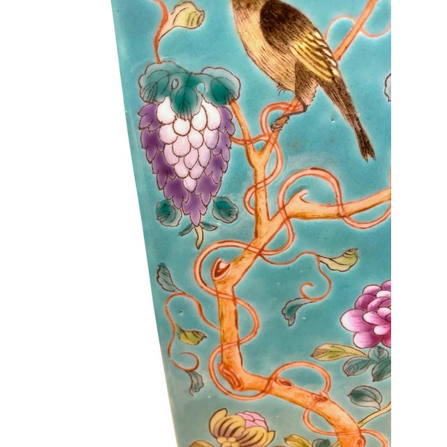 Antique Chinese Famille Rose Empress Cixi “Dayazhai” Lamp - Republic Period For Sale - Image 9 of 14