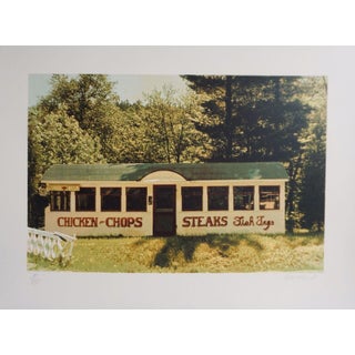 1980s John Baeder Chicken Chops Hand Signed Numbered Photorealist Art For Sale