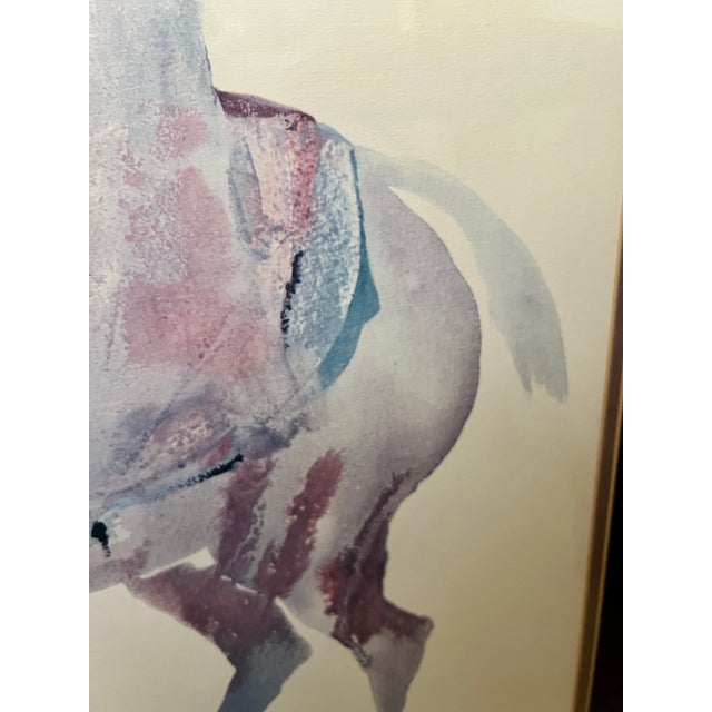 Carol Grigg 'The Guardians' Native American Watercolor Lithograph, 1980s For Sale - Image 9 of 12