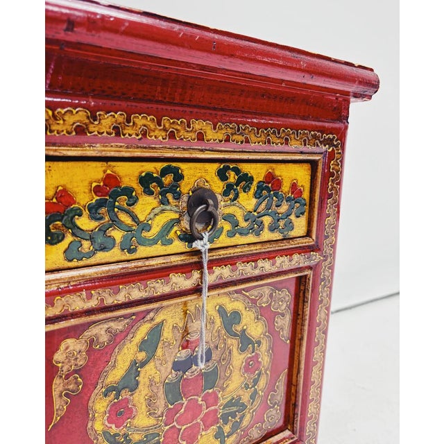 Tibetan Bedside Tables, 1980s, Set of 2 For Sale - Image 10 of 12