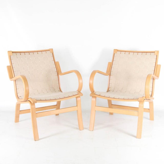 Ivory Set of Scandinavian Armchairs, 1970s For Sale - Image 8 of 9