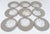 1970s Willy Rizzo Style Ice Effect Lucite and Chrome Coasters, 9 pieces For Sale In Atlanta - Image 6 of 13