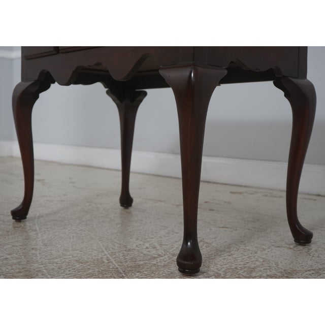 Brown Harden Cherry Queen Anne Style Lowboy W. 4 Drawers For Sale - Image 8 of 18