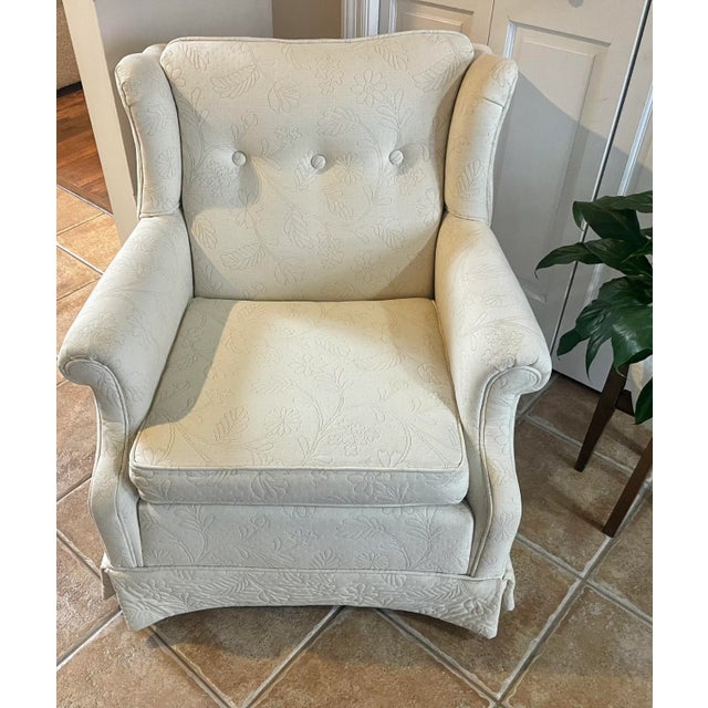1980s Vintage Ethan Allen Club Chair Chairish