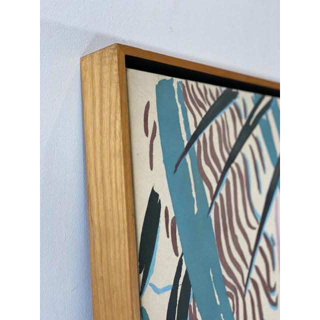 1980s Large Scale Seaside Paradise Painting For Sale - Image 4 of 8