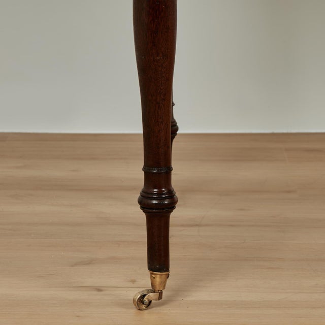 Antique English Leather Top Desk For Sale - Image 12 of 16