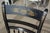 Mid 20th Century Pair of Mid 20th Century Hitchcock Black W/ Brown Seat Gold Stenciled Fruits Harvest Dining Chairs For Sale - Image 5 of 15