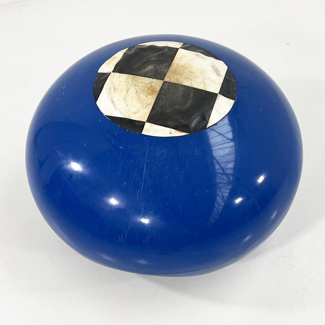 Blue Pastil Lounge Chair by Eero Aarnio for Asko, 1970s For Sale - Image 10 of 11