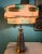 Mid 20th Century Table Lamps Pair With Fiberglass Shades, Turquoise and Gold, Excellent Vintage MCM Condition! For Sale - Image 14 of 15