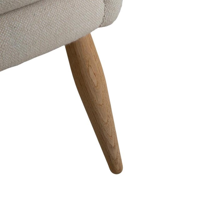Set of Oda Lounge Chair and Ottoman in Cream Upholstery from Audo Copenhagen For Sale - Image 10 of 18