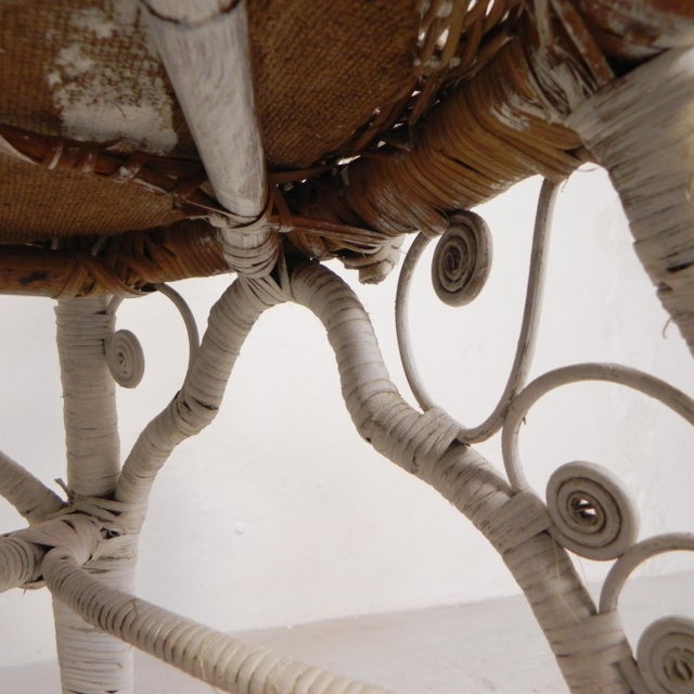 Vintage Bamboo & Rattan Armchair with Armrests, 1950s For Sale - Image 18 of 18