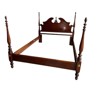 Lexington Furniture Solid Cherry Four Poster Queen and Full Bed Frame