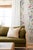 Textile Mahjong Floral Stripe Grasscloth Wallpaper by House Party | Soap White | 8 Yards For Sale - Image 7 of 8