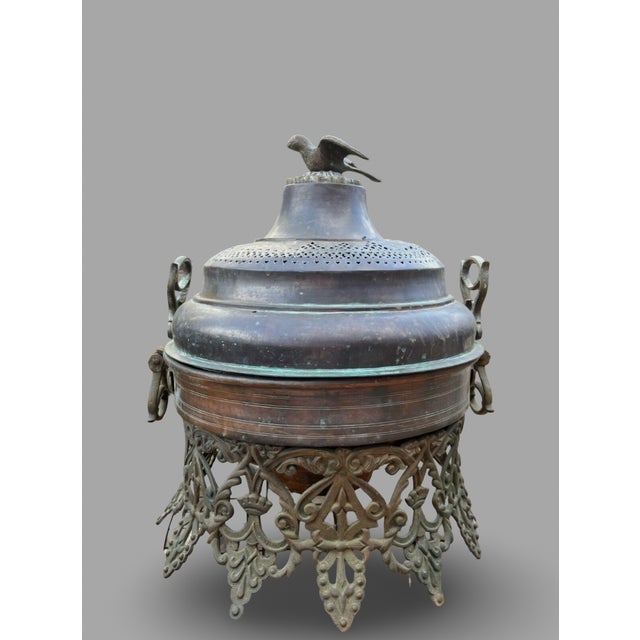 Antique Incense Burner, Also Known as a Censer or Brazier For Sale - Image 16 of 17