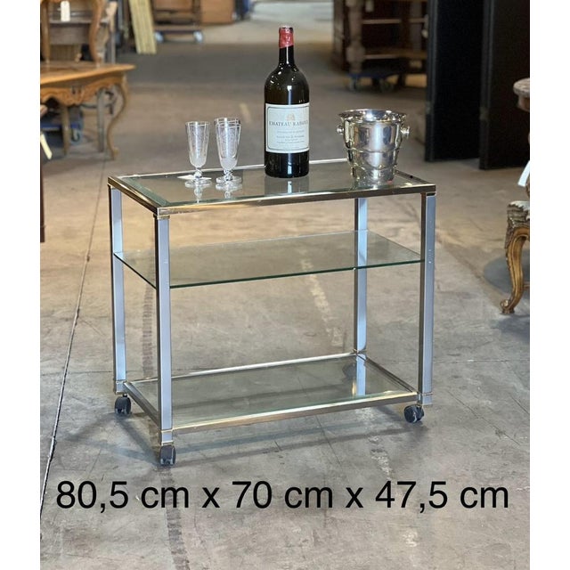 Mid-Century French Chrome Cocktail Trolley, 1965 For Sale - Image 13 of 18